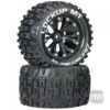 Duratrax Lockup MT 2.8 Mtd Rear BlK Pr