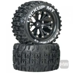 Duratrax Lockup MT 2.8 Mtd Rear BlK Pr