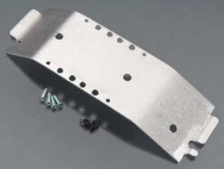 DURATRAX DTXC2701 Skid Plate Center Aluminum Silver E-Maxx/T-Maxx