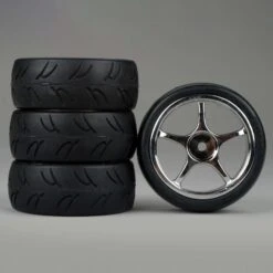 DURATRAX DTXC2801 5-Spoke Chrome Wheel, U-Groove (4)