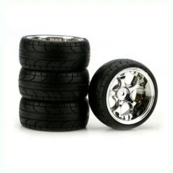 DURATRAX DTXC2810 5-Blade Chrome 10mm Offset ST, Radial (4)