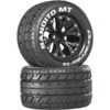 Duratrax Bandito MT 2.8" Mounted 1/2" Offset C2 Tires (Black, 2pcs) -Duratrax Store DTXC3504