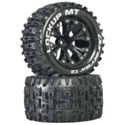 DURATRAX DTXC3510 Lockup MT 2.8" 2WD Mounted 1/2" Offset Tires, Black (2)