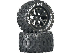 Duratrax Six-Pack MT 2.8" 2WD Mounted Rear C2 Tires (Black, 2pcs)