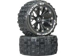 Duratrax Pistol ST 2.8" 2WD Mounted Rear C2 Tires (Black, 2pcs)