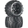 Duratrax Hatchet MT 3.8" Mounted 1/2" Offset Tires (Black, 2pcs) -Duratrax Store DTXC3588