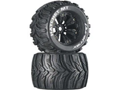 Duratrax Hatchet MT 3.8" Mounted 1/2" Offset Tires (Black, 2pcs)