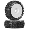 DURATRAX DTXC3615 Lockup 1/8 C2 Mounted Buggy Tires, White (2) -Duratrax Store DTXC3615 A0 OM8GXZJ0