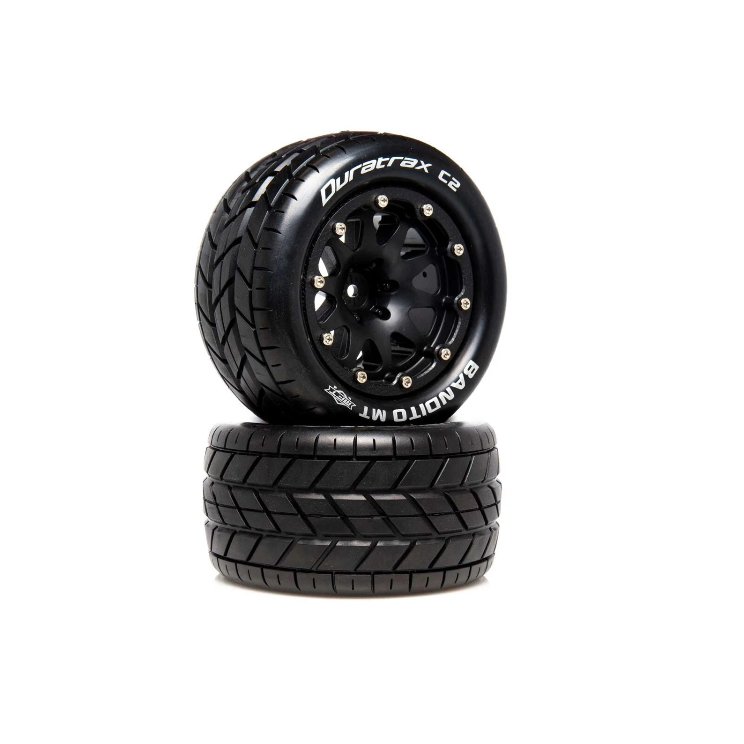 DURATRAX DTXC5516 Bandito MT Belted 2.8" 2WD Mounted Rear Tires, .5 Offset, Black (2) 3 DURATRAX DTXC5516 Bandito MT Belted 2.8" 2WD Mounted Rear Tires, .5 Offset, Black (2)