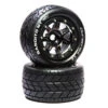 DURATRAX DTXC5601 Bandito MT Belt 2.8" Mounted Front/Rear Tires .5 Offset 17mm Black Chrome -Duratrax Store DTXC5601