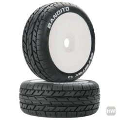 Duratrax Bandito Buggy Tires Mtd White Pr