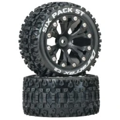 Duratrax Sixpack ST 2.8 Truck 2WD Mounted Rear C2 Black (2)