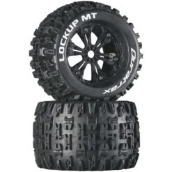 Duratrax Lockup MT 3.8 Mounted Black (2)