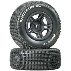 Duratrax Shotgun SC Tire C2 Mntd Blk Slash Blitz SCRT10 (2)